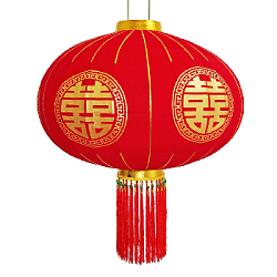 Китайский фонарь с кисточками Pro d-78 см, Благодать