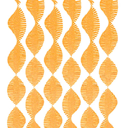 Гирлянда из гофрированной бумаги 280х15 см, св. оранжевый