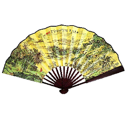 Веер 33х60см с рисунком, №4