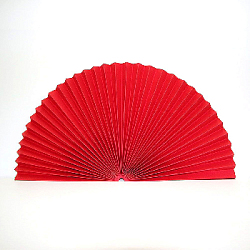 Веер-гармошка 180г/м 60 см, красный