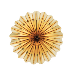 Снежинка фольгированная 30 см золото